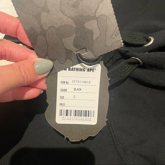 BAPE x Mastermind Half Skull Half Shark Pullover Size Small Black - Picture 10 of 13